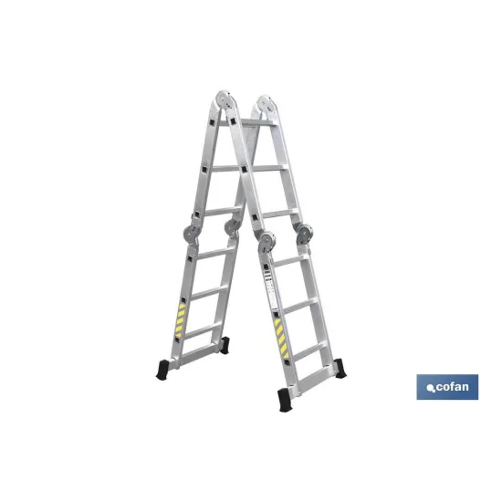 ESCALERA MULTIUSOS ALUMINIO 4 x 3 PELDAÑOS Y 3,25 M
