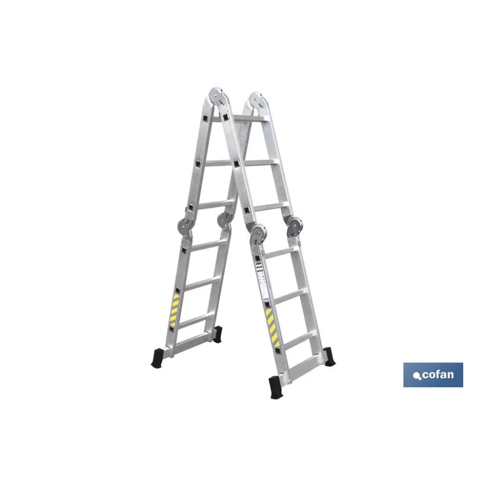 ESCALERA MULTIUSOS ALUMINIO 4 x 3 PELDAÑOS Y 3,25 M