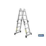 ESCALERA MULTIUSOS ALUMINIO 4 x 3 PELDAÑOS Y 3,25 M