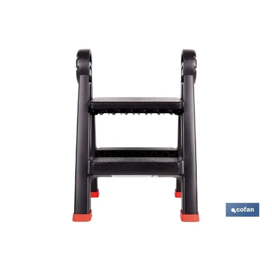 TABURETE ESCALERA 2 PELDAÑOS 470 X 435 X 630 MM