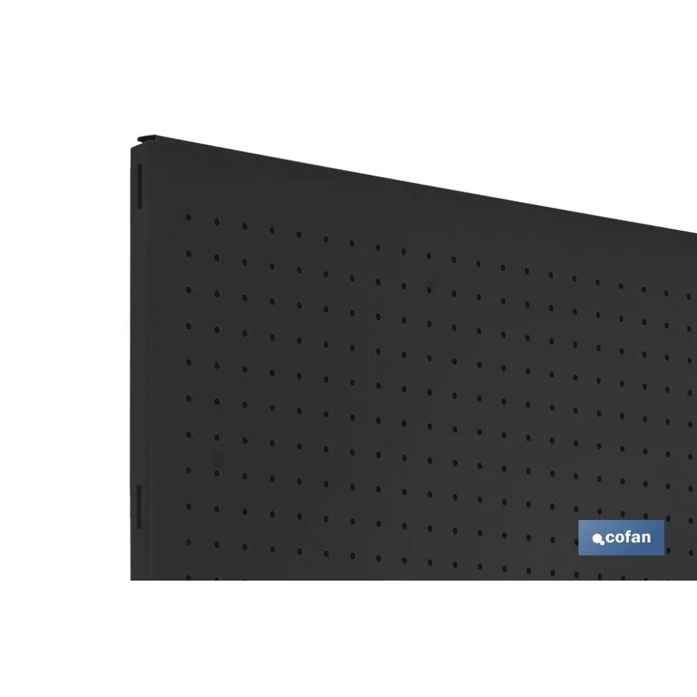 PANEL DE HERRAMIENTAS ANTRACITA CON 8 GANCHOS L-1200 MM