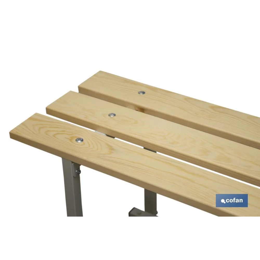 BANCO DE VESTUARIO MADERA L-1000 MM