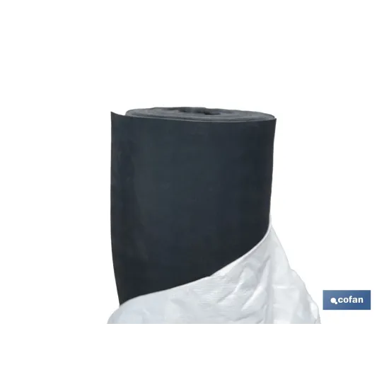 SUELO DE CAUCHO NEGRO CÍRCULOS 3 MM 1,20 X 10 M