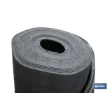 SUELO DE CAUCHO NEGRO CÍRCULOS 3 MM 1,50 X 10 M