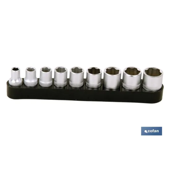 SET DESTORNILLADOR FLEX. + 9 VASOS 1/4 (5-13MM.)