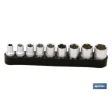 SET DESTORNILLADOR FLEX. + 9 VASOS 1/4 (5-13MM.)