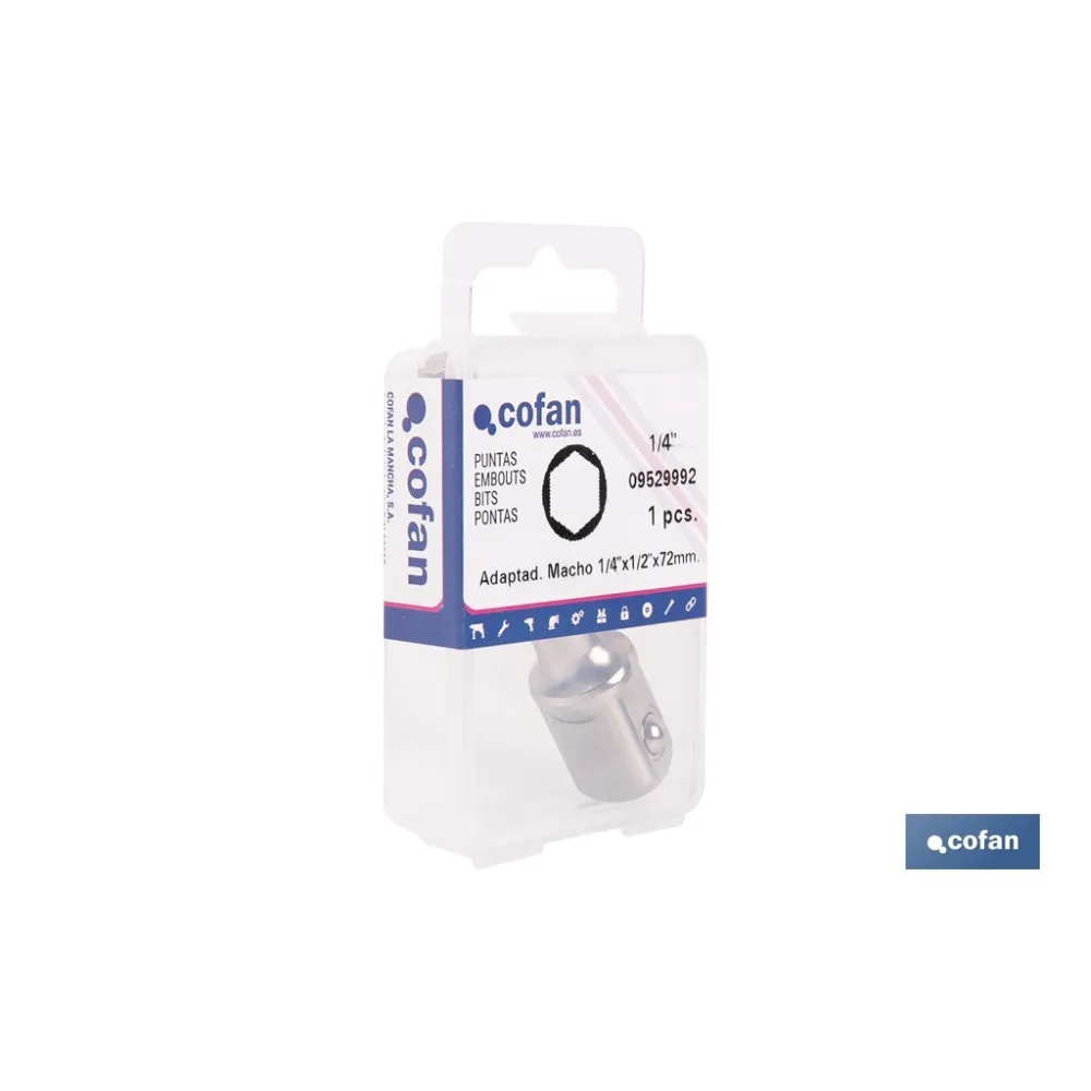 ADAPTADOR PORTA VASOS 1/2 X 72 MM