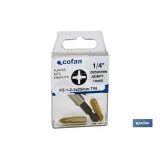 SURTIDO PUNTAS 1/4 TIN PZ-1-2-3X25+ADAPTADOR