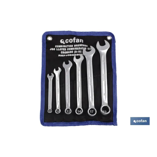 SET 8 PCS LLAVES COMBINADAS DE 8 A 22