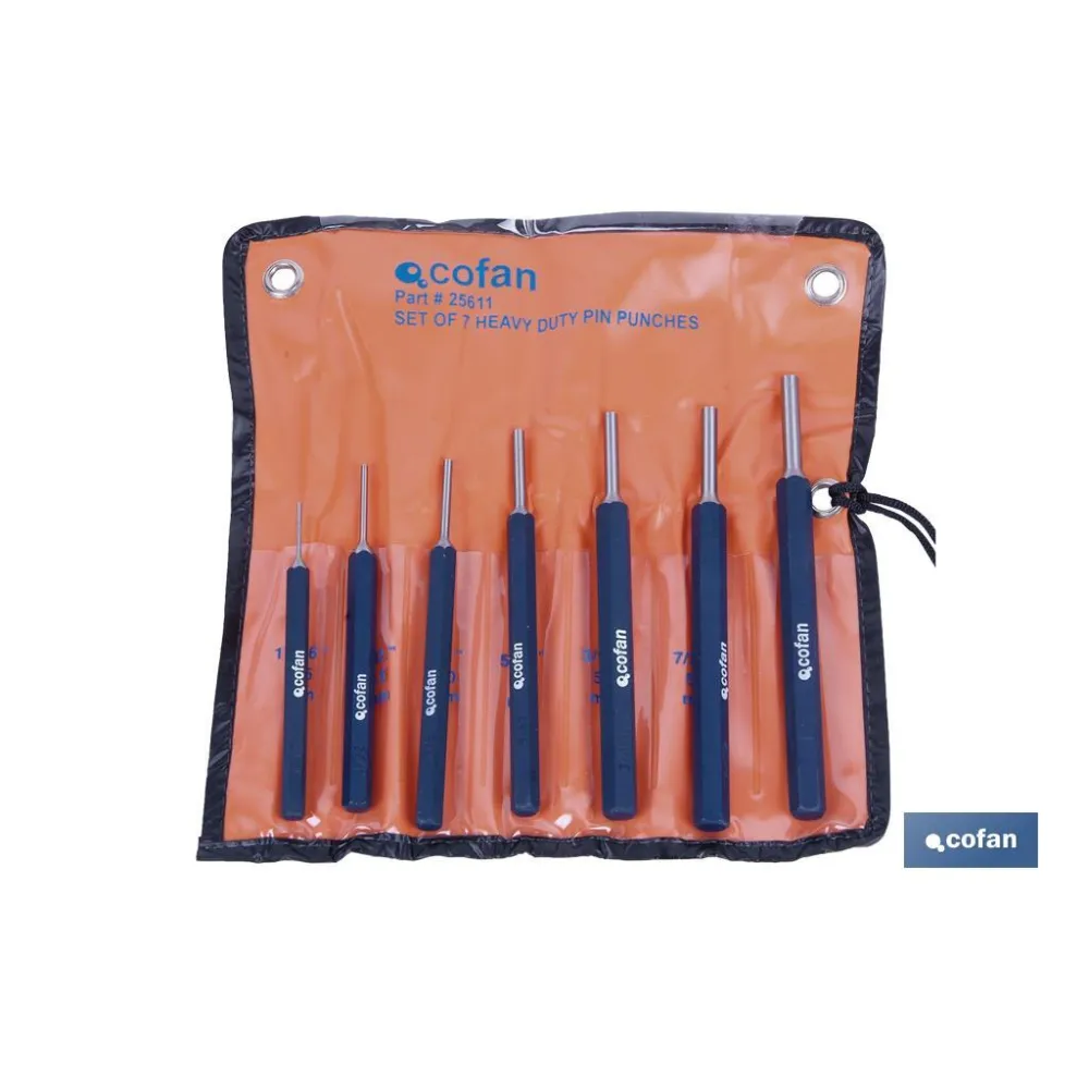 CONJUNTO 7 PCS BOTADOR CILINDRICO 1,5-6 MM