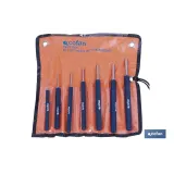 CONJUNTO 7 PCS BOTADOR CILINDRICO 1,5-6 MM