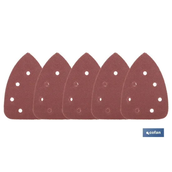 HOJA DE LIJADO LIJADORA MOUSE 7 AGUJEROS 100 X 140 MM G 80