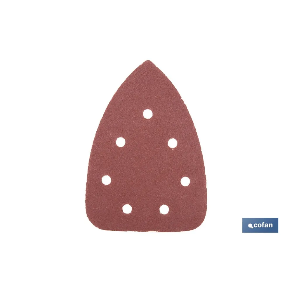 HOJA DE LIJADO LIJADORA MOUSE 7 AGUJEROS 100 X 140 MM G 120