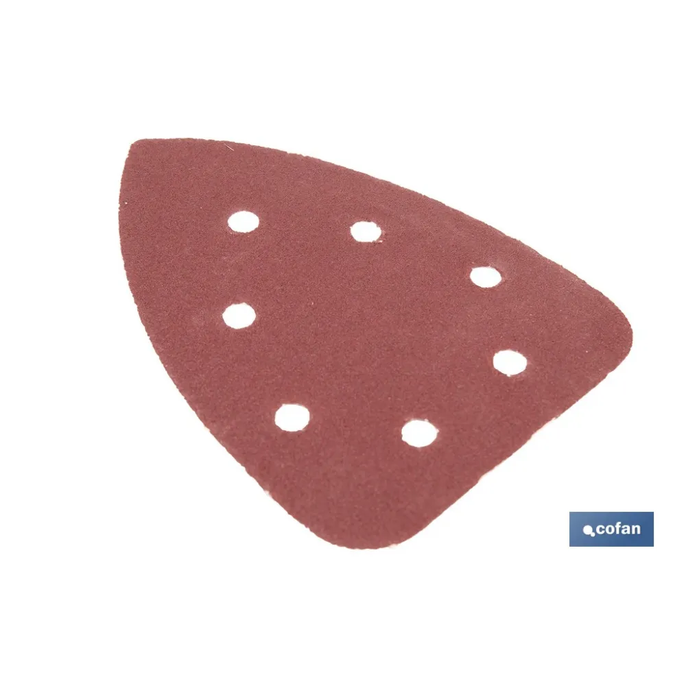 HOJA DE LIJADO LIJADORA MOUSE 7 AGUJEROS 100 X 140 MM G 120