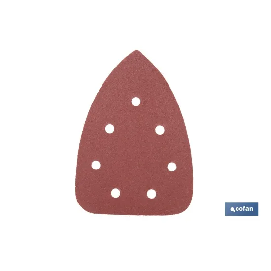 HOJA DE LIJADO LIJADORA MOUSE 7 AGUJEROS 100 X 140 MM G 180