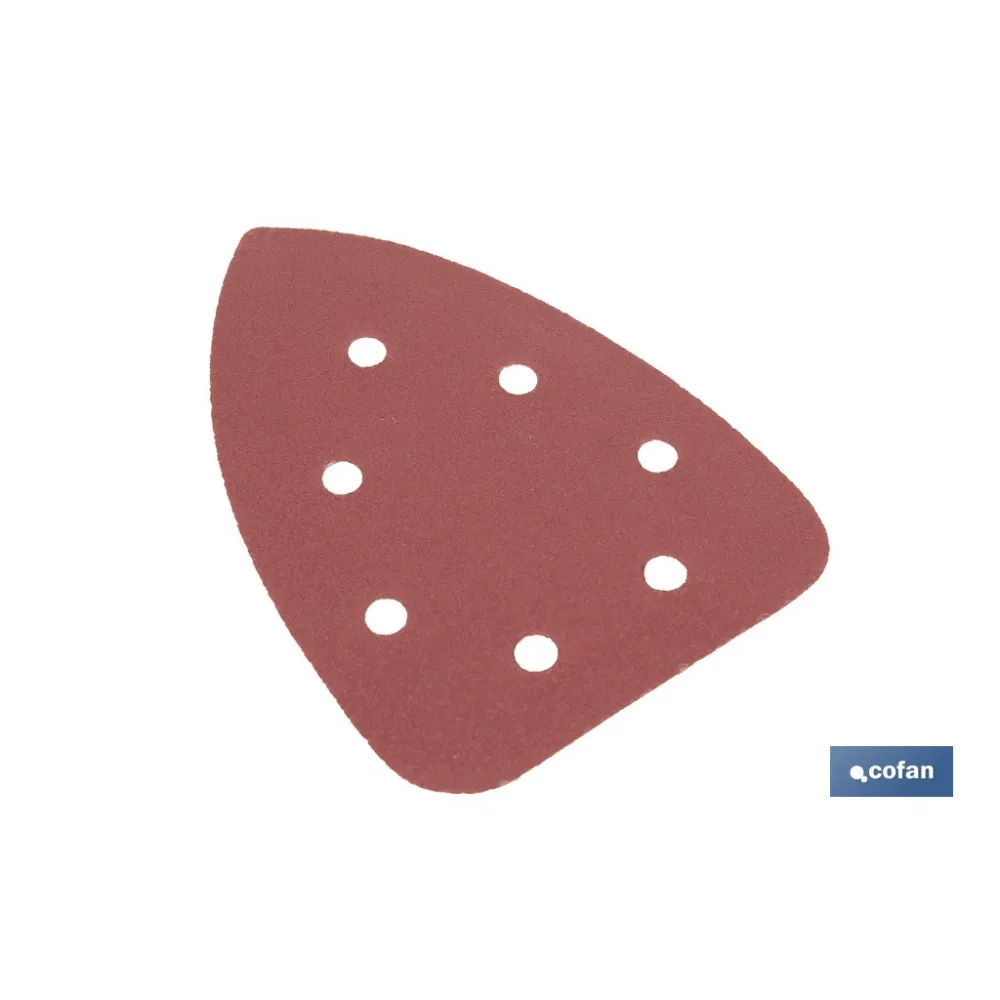 HOJA DE LIJADO LIJADORA MOUSE 7 AGUJEROS 100 X 140 MM G 180