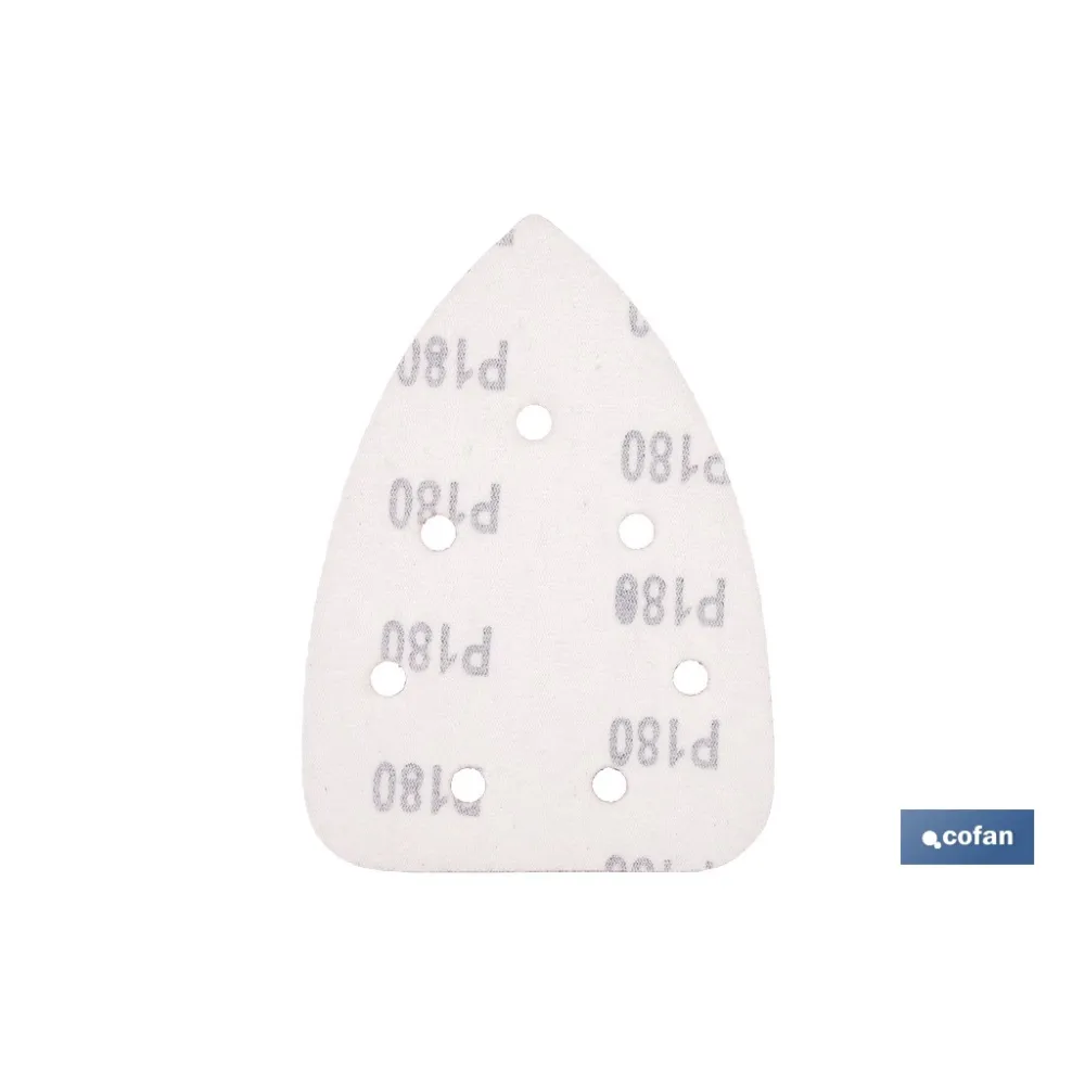 HOJA DE LIJADO LIJADORA MOUSE 7 AGUJEROS 100 X 140 MM G 180