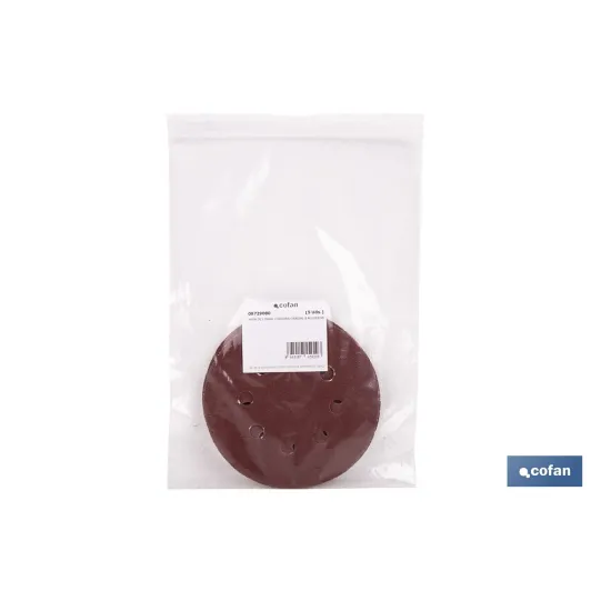 HOJA DE LIJADO LIJADORA ORBITAL 8 AGUJEROS Ø125 MM G 80