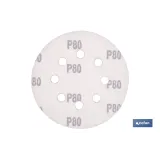 HOJA DE LIJADO LIJADORA ORBITAL 8 AGUJEROS Ø125 MM G 80