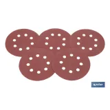 HOJA DE LIJADO LIJADORA ORBITAL 8 AGUJEROS Ø125 MM G 120