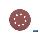 HOJA DE LIJADO LIJADORA ORBITAL 8 AGUJEROS Ø125 MM G 180