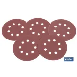HOJA DE LIJADO LIJADORA ORBITAL 8 AGUJEROS Ø125 MM G 180