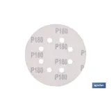 HOJA DE LIJADO LIJADORA ORBITAL 8 AGUJEROS Ø125 MM G 180