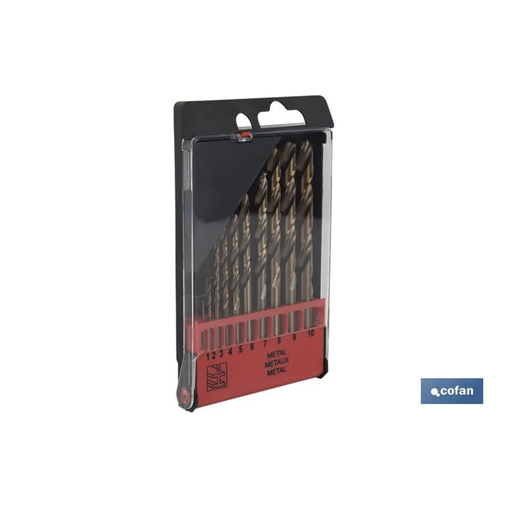ESTUCHE BROCAS HSS-CO - MEDIDAS: 1-10 MM (10 UDS.)