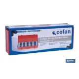 ESTUCHE 10 VASOS DE IMPACTO 1/2""