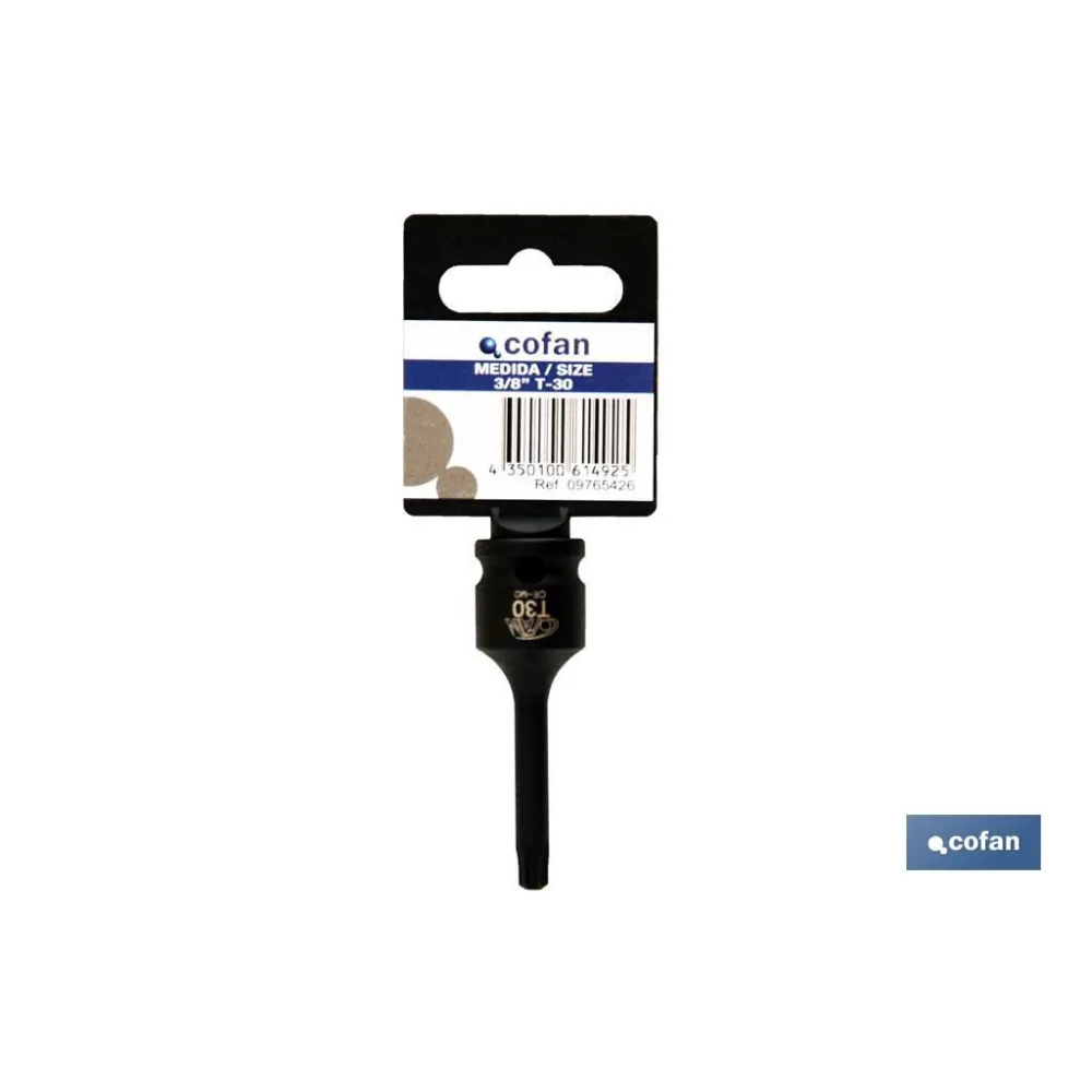 VASO IMPACTO 3/8 TORX MACHO T-15
