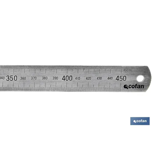 REGLA DE ACERO 450 mm