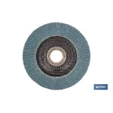 DISCO LAMINADO PROFESIONAL INCLINADO 125 MM. - GRANO 40 ZIRCONIO