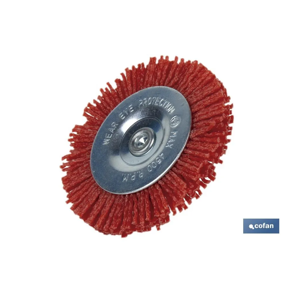 CEPILLO CIRCULAR DE NYLON 6 MM X Ø100