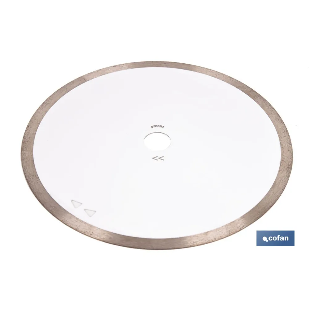 DISCO PORCELANICO MAQUINAS DE MESA 250mm - H25,4