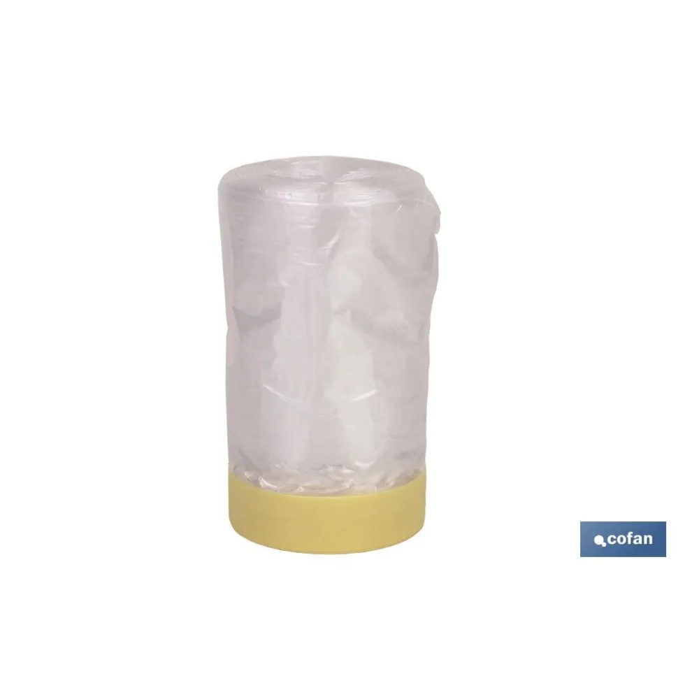 ROLLO CINTA CREPE + PLÁSTICO 80° (260cm X 22.5m)