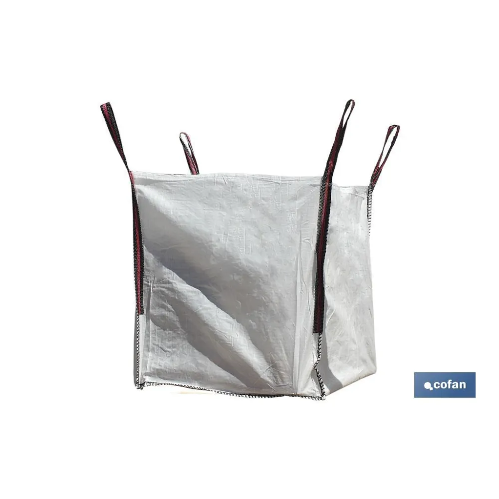 BIG BAG ESCOMBROS 85x85x90 cms COLOR BLANCO