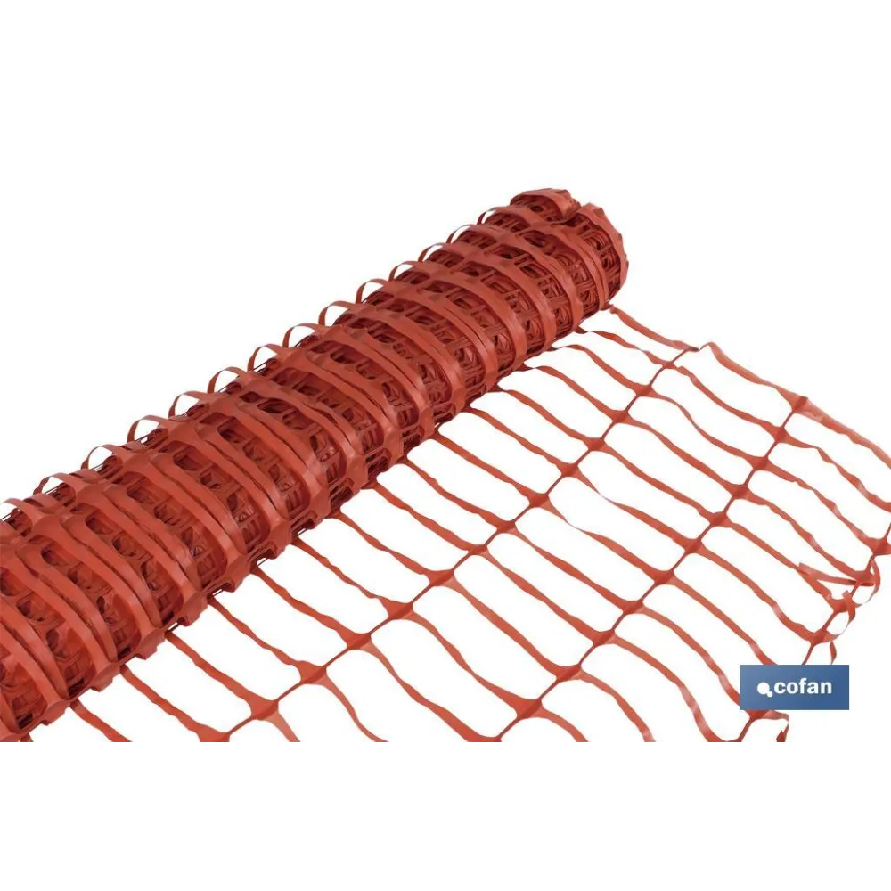 MALLA DE SEÑALIZACION OBRAS 1x50 m NARANJA