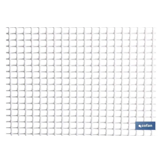 MALLA PLAST. CUADRADA JARDIN 5mm BLANCO 1x25m