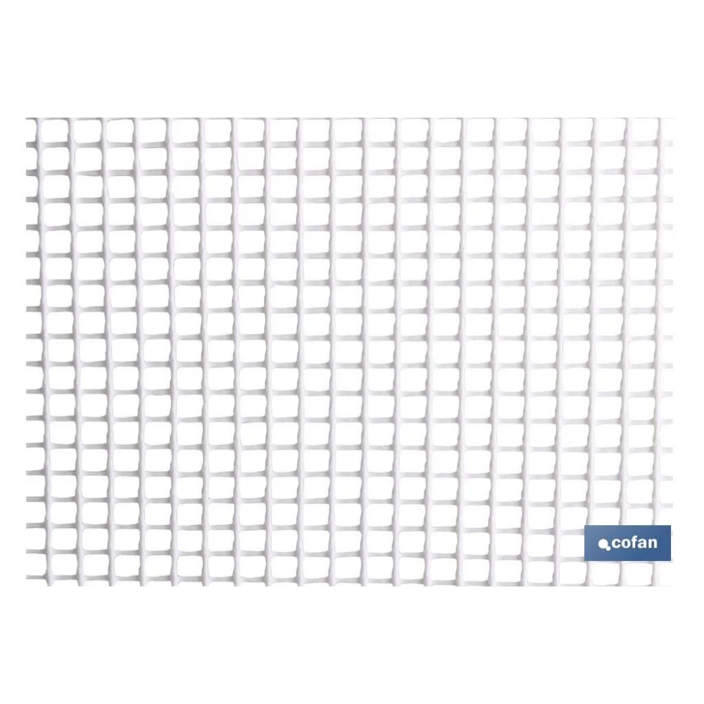 MALLA PLAST. CUADRADA JARDIN 5mm BLANCO 1x25m