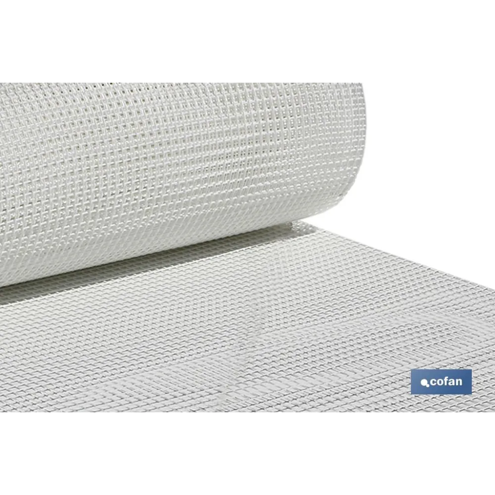 MALLA PLAST. CUADRADA JARDIN 10mm BLANCO 1x25m