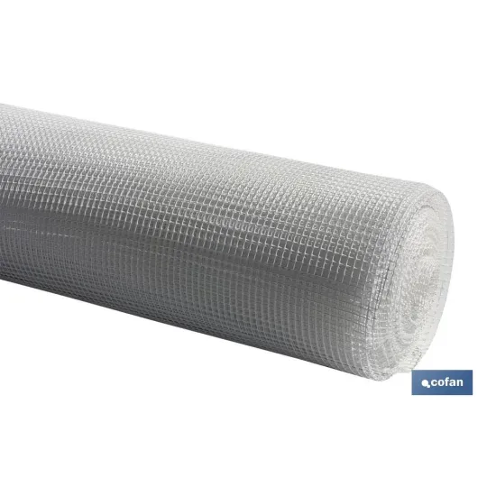 MALLA PLAST. CUADRADA JARDIN 10mm BLANCO 1x25m