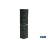 MALLA PLAST. CUADRADA JARDIN 20mm VERDE 1x25m