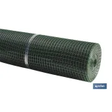 MALLA PLAST. CUADRADA JARDIN 20mm VERDE 1x25m