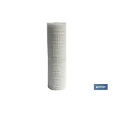 MALLA PLAST. CUADRADA JARDIN 20mm BLANCO 1x25m