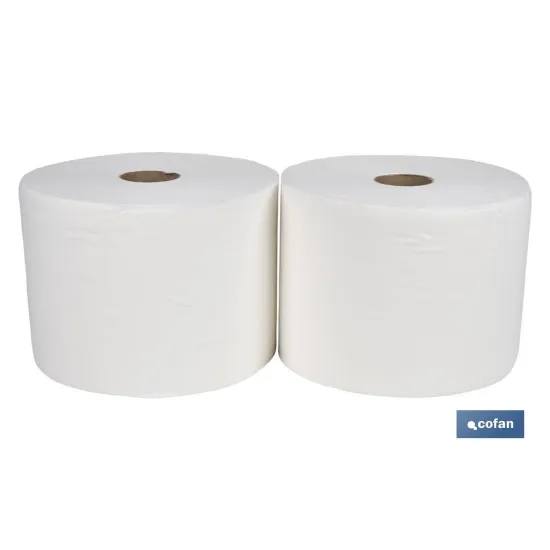 BOBINA CELULOSA EXTRA-LAMINADA VIRGEN 2 CAPAS 3K. 287 MT(2ROLLOS).