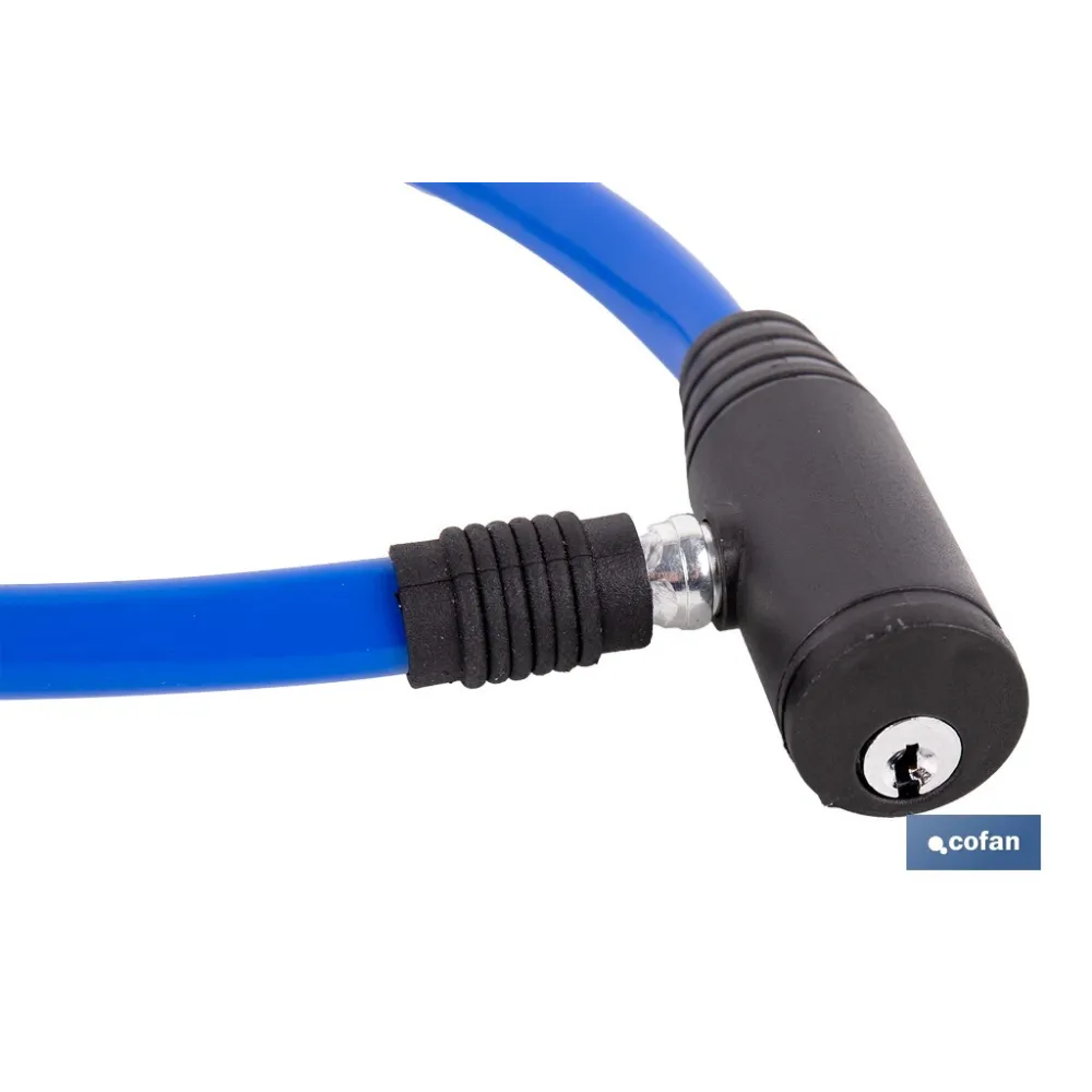 CANDADO DE BICICLETA CON CABLE DE ACERO Ø5 MM 500 MM