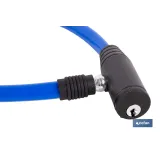 CANDADO DE BICICLETA CON CABLE DE ACERO Ø5 MM 500 MM