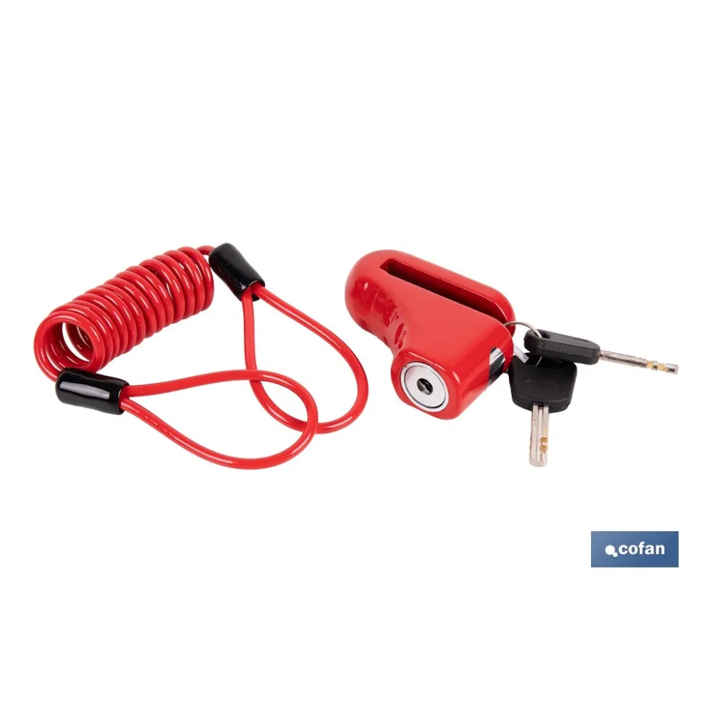 CANDADO DE FRENO DE DISCO BULÓN Ø5,5 MM CON CABLE
