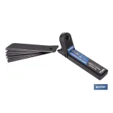 RECAMBIO 10 UDS. HOJA NEGRA SK2 65HRC PARA CÚTER 25 X 126 X 0,7 MM