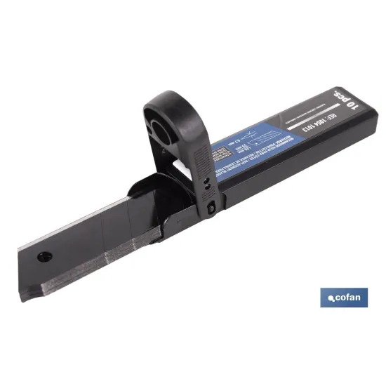RECAMBIO 10 UDS. HOJA NEGRA SK2 65HRC PARA CÚTER 25 X 126 X 0,7 MM